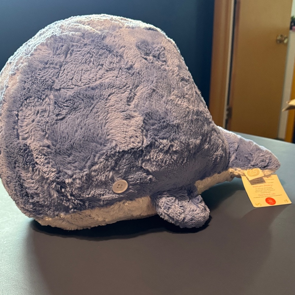 Blue Stuffed Whale Plush Toy